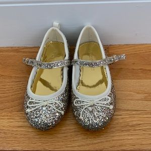 Crewcuts gold glitter Mary Janes Size toddler 9